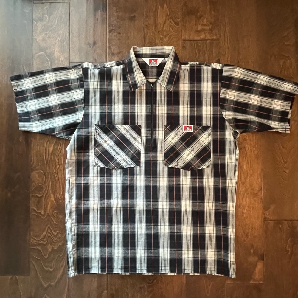 Ben Davis Plaid , short sleeve Men's Shirt